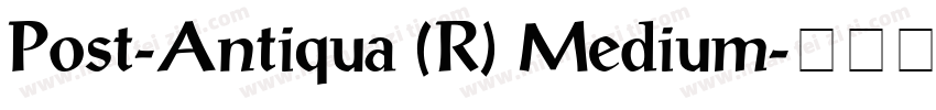 Post-Antiqua (R) Medium字体转换